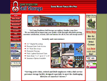 Tablet Screenshot of pendletonstorage.com